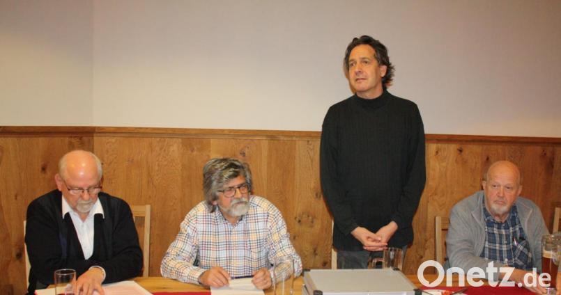 Vorstellung des Hussenkriegs 2019 durch (von rechts) Spielleiter Hans-Werner Habel, Regisseur Cornelius Gohlke, Vorsitzenden des Festspielvereins Helmut Mardanow und 2. Vorsitzenden Horst Palmer. Bild: lg