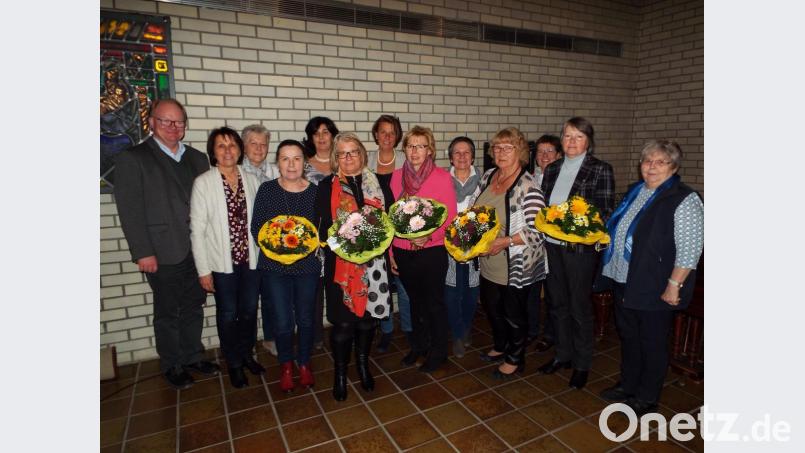 Langjährige Mitglieder des Kümmersbrucker Frauenbunds werden geehrt. Bild: e