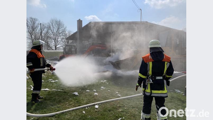 Rund 100 Einsatzkräfte waren am Samstag in Marktredwitz-Rathaushütte im Einsatz. Bild: fph