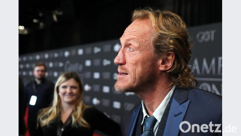 Schauspieler Jerome Flynn bei der Premiere der achten Staffel in Belfast. Bild: Liam Mcburney