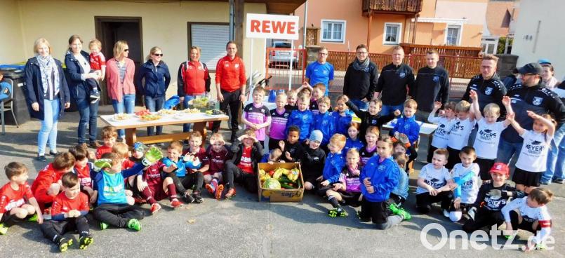 Von links nach rechts: Julia Wisnewski, Silvia Busch, Sabine Paez, Nicole Kottwitz (Eltern G-Jugend TSV), Elfi Veigl, Udo Reichelt (ASV Haidenaab), Tobias Lerner, Florian Keller, Christian Kausler, Dani Peetz (SV Seybothenreuth), Thomas Schneider, Marco Böhner (SV Weidenberg) Bild: hai