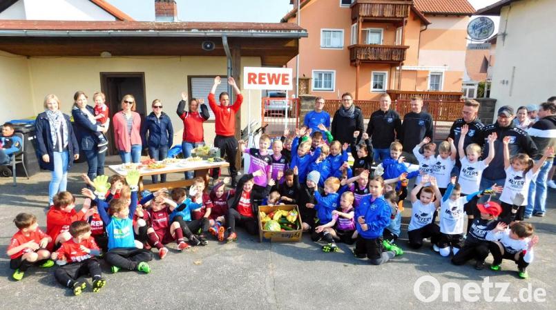 Von links nach rechts: Julia Wisnewski, Silvia Busch, Sabine Paez, Nicole Kottwitz (Eltern G-Jugend TSV), Elfi Veigl, Udo Reichelt (ASV Haidenaab), Tobias Lerner, Florian Keller, Christian Kausler, Dani Peetz (SV Seybothenreuth), Thomas Schneider, Marco Böhner (SV Weidenberg) Bild: hai