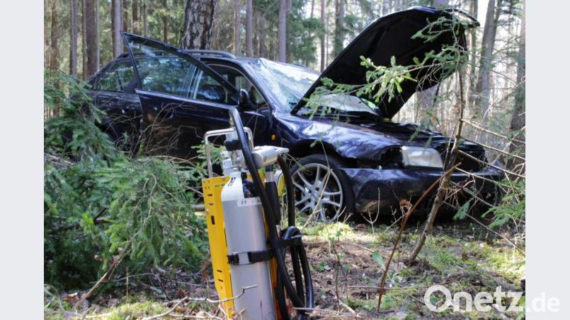 Unfall bei Ranna bei Auerbach. Bild: jma