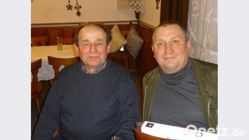 Jagdvorsteher Johann Reindl (links) und Pächter Norbert Ferstl. Bild: is