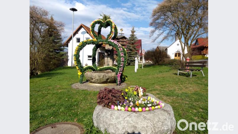 Der Vöslesriether Osterbrunnen. Bild: tu