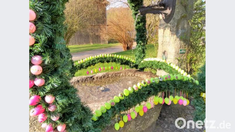 Der Vöslesriether Osterbrunnen. Bild: tu