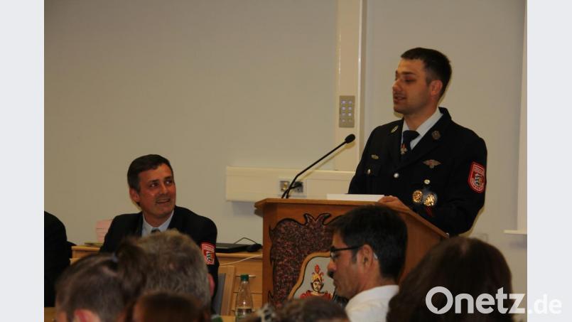 Auch Feuerwehrjugendwart Sebastian Baier fasst das Jahr 2018 zusammen. Bild: xri