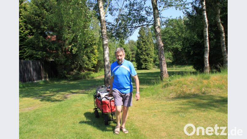 Peter Kummerlöwe beteligte sich an seinem Urlaubsort in Holland am Aktionstag. Bild: exb