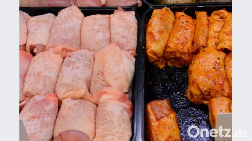 Geflügelprodukte in einem Supermarkt. Bild: Patrick Seeger