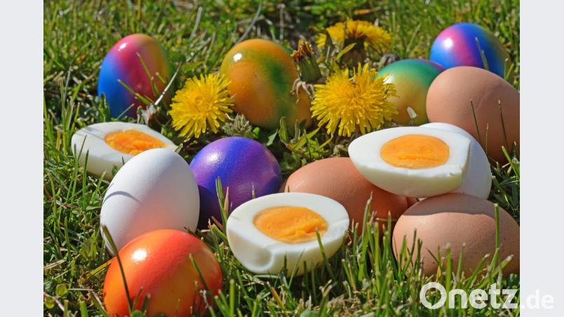 235 Eier pro Kopf verspeisten die Bundesbürger im Jahr 2018. Zu Ostern kommt vor allem die hart gekochte Variante auf den Tisch. Bild: Gabi Schönberger