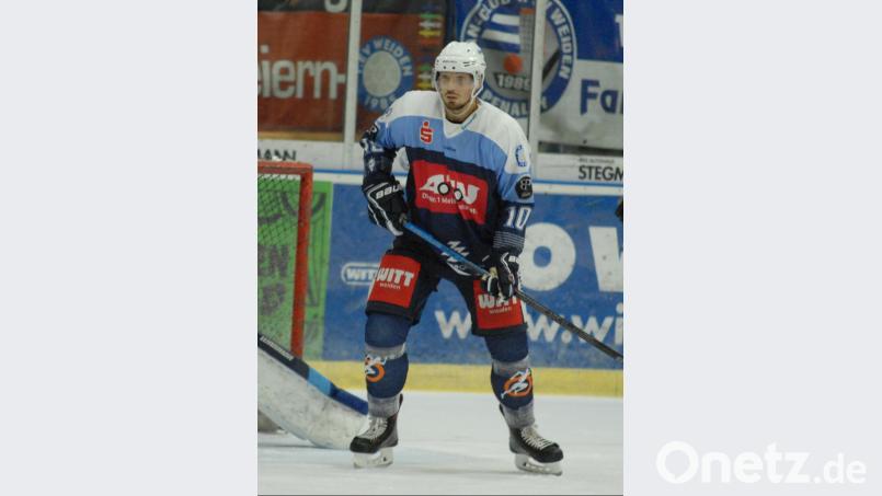 Bleibt Marco Habermann bei den Blue Devils? Thomas Siller, Geschäftsführer der Spielbetriebs-GmbH und Vorsitzender des 1. EV Weiden, berichtet von „positiven Gesprächen“ mit dem Stürmer. Bild: gb