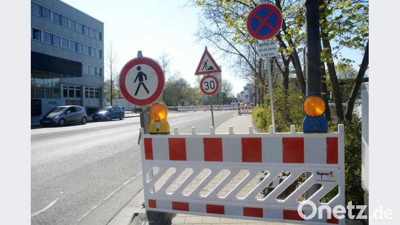 Auch auf der anderen Seite der Weigelstraße scheint es nicht weiterzugehen. Bild: Gabi Schönberger