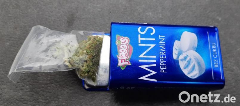 Marihuana statt Pfefferminz. Bild: Bundespolizei Waidhaus