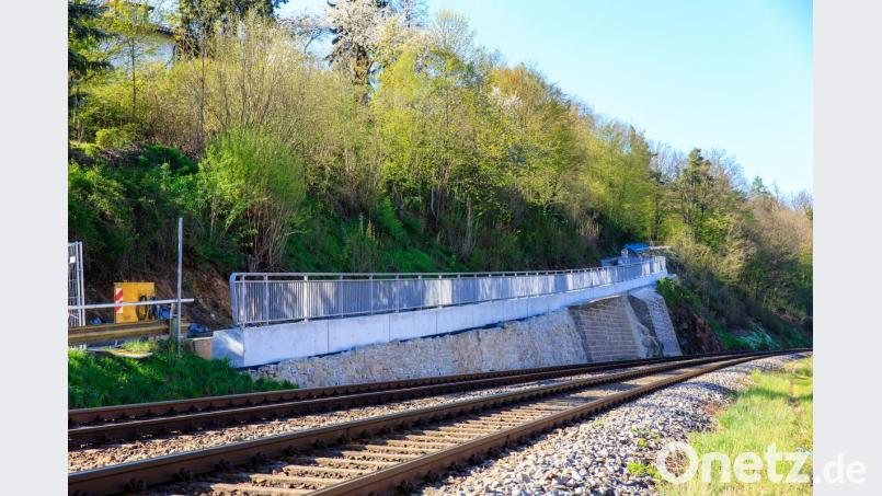 Der Kellerweg ist wegen des Neubaus der Stützmauer gesperrt. Das dürfte auch den Rest des Jahtes noch so bleiben,. Bild: sus