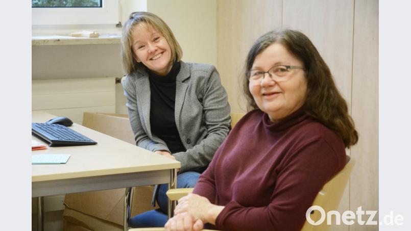 Auch für Hospiz-Leiterin Susanne Wagner (links) und Pflegedienstleiterin Elfriede Dollhopf ist es ein Neuanfang. Bild: Gabi Schönberger