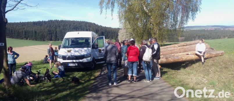 Schönster Sonnenschein begleitete die Wanderer des Bayern-Fanclubs nach Wildenreuth. Bild: njn