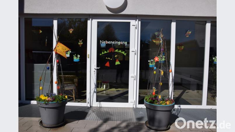 Der Eingang zur Mittags- und Hausaufgabenbetreuung, die in der Grundschule integriert ist. Eine Bedarfsabfrage hat ergeben, dass die Mehrheit der Eltern an dieser Einrichtung festhalten möchte. Bild: fla