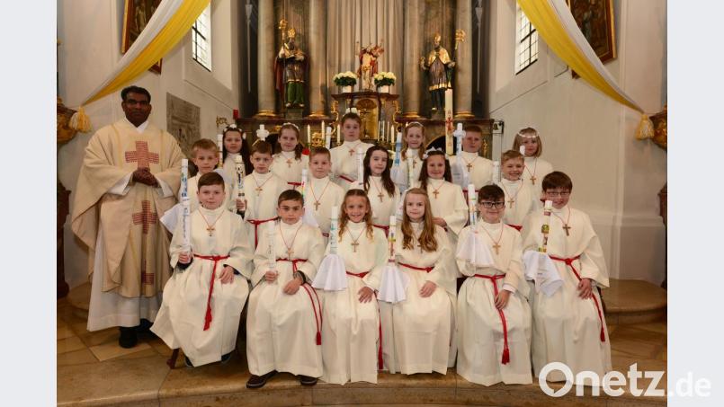 Insgesamt 18 Parksteiner Kinder feiern in St. Pankratius ihre Erstkommunion. Bild: bey