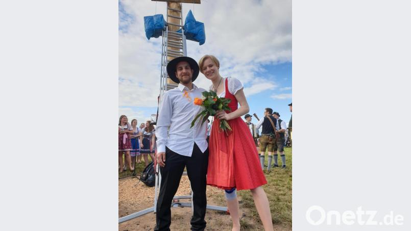 Das neue Ammersrichter Oberkirwapaar Thomas Schwab und Eva Kronfeld. Bild: Angela Sonntag/exb