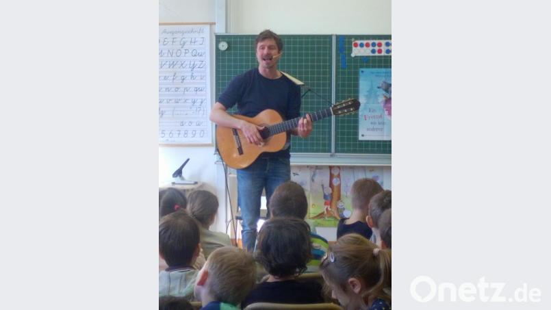 Autor Oliver Scherz in Aktion. Bild: Markus Lacher/exb