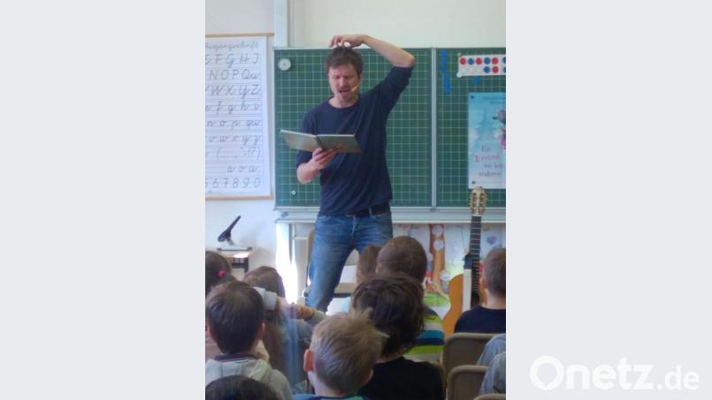Autor Oliver Scherz in Aktion. Bild: Markus Lacher/exb