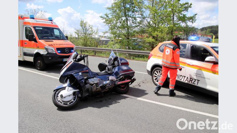 Die verunfallte Honda Gold Wing. Bild: jma