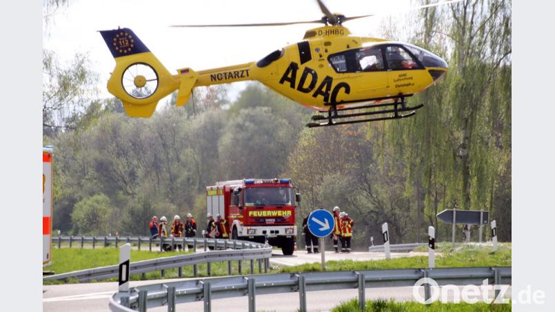 Der Rettungshubschrauber fliegt ins Klinikum nach Bayreuth. Bild: jma