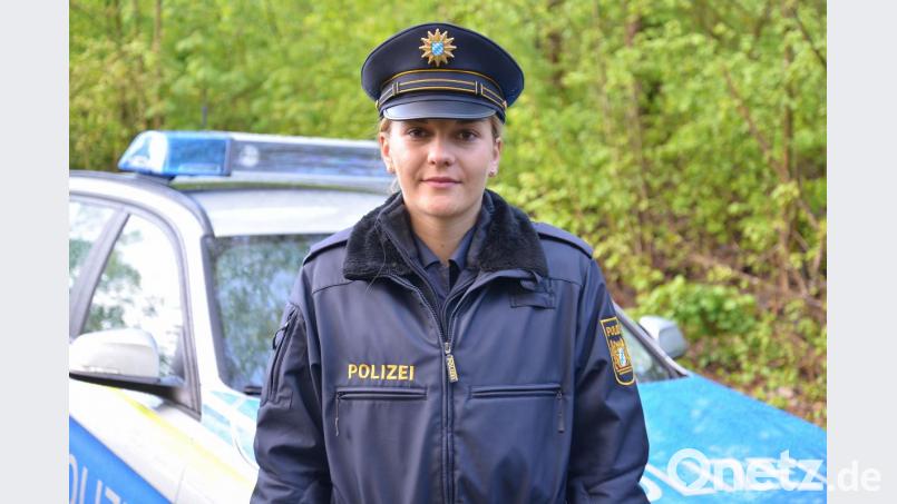 Selina Chladek ist Auszubildende bei der Bereitschaftspolizei. Sie arbeitet beim Blaulichttag mit. Bild: exb