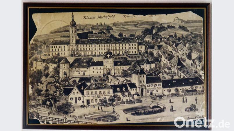 Eine Ansicht des Klosters Michelfeld aus dem Jahr 1907. Zu dieser Zeit wurde es bereits als Taubstummenanstalt genutzt. Mit dieser Bestimmung hatte Regens Johann Evangelist Wagner ab 1884 den Verfall der weitläufigen Anlage stoppen können. Heute werden hier immer noch Menschen mit geistiger und körperlicher Behinderung betreut. In den letzten Jahrzehnten kamen sogar neue Gebäude hinzu. Repro: eb