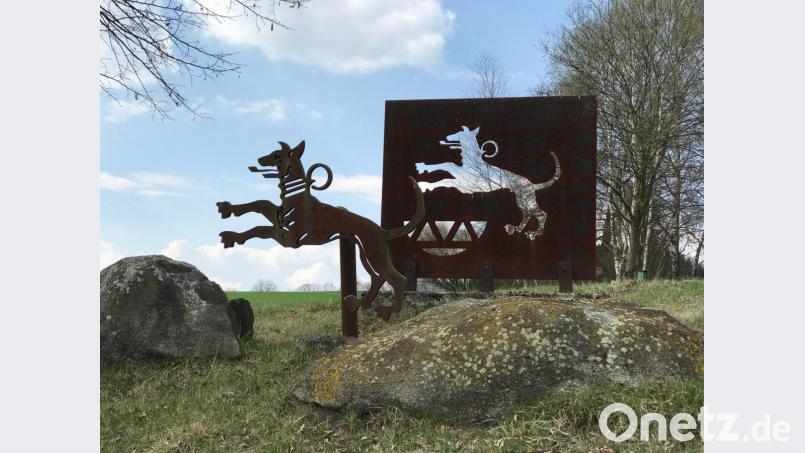 „Über den Schatten springen“ lässt Klaus Kuran den Hund aus dem Püchersreuther Wappen. Archivbild: cr