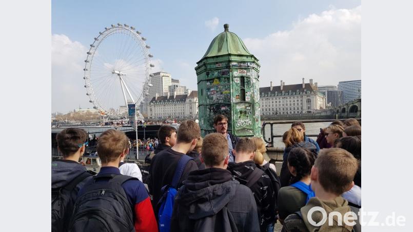 Bei der Stadtführung ging&#039;s nahe am London Eye vorbei. Bild: exb/Matthias Sitzmann