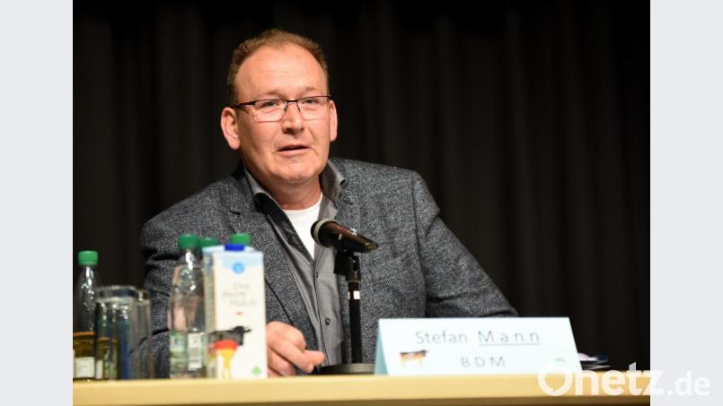 BDM Podiumsdiskussion Milchbauern und Gesellschaft - mit Europa in die Zukunft: BDM-Chef Stefan Mann. Bild: bgm