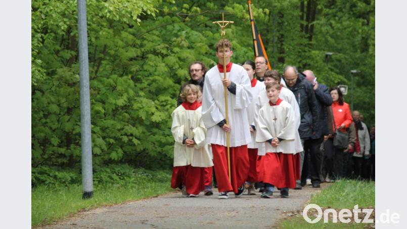Einen gemeinsamen Termin im Jahr haben die Gläubigen aller Amberger Pfarreien - die Votivprozession auf den Berg am ersten Sonntag im Mai. Dass sie in Treue daran festhalten, zeigte die große Beteiligung. Bild: ads
