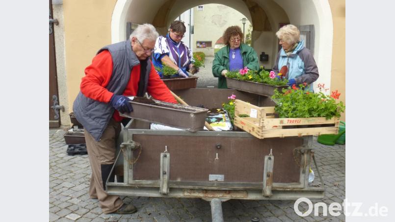 Etliche freiwillige Helfer hatten sich zu dieser ersten Aktion des GOV eingefunden. Bild: mad
