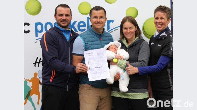 Eliah ist das 250. und gleichzeitig jüngste Mitglied des Tennisclubs Postkeller. Bild: exb