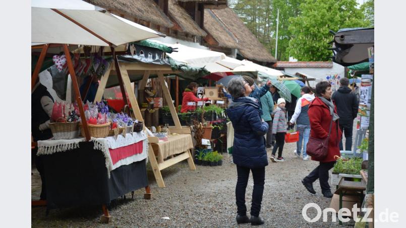 An vielen Ständen gab es Schönes für Haus und Garten zu entdecken. Handgefertigte Dekoartikel kamen gut bei den Besuchern an. Bild: Freya Stöckl