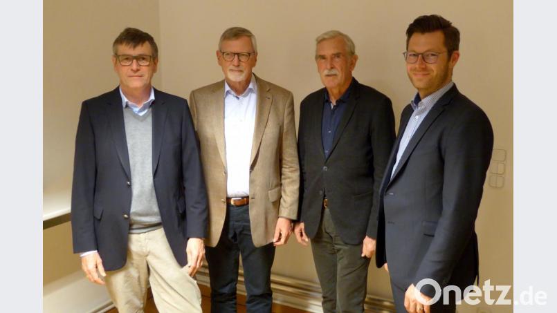 Der Vorstand um (von links) Vorsitzenden Christoph Thomas, Stellvertreter und künstlerischer Leiter Harald Roth, Schatzmeister Ralf Knies und Schriftführer Christoph Skutella führt den Verein in die Zukunft. Bild: fsb