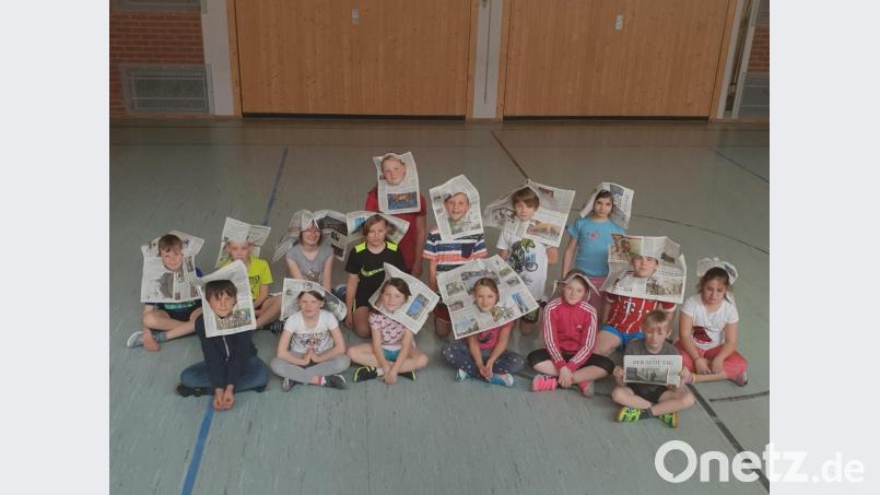 Die Klasse 4b der Grundschule Krummennaab. Bild: exb