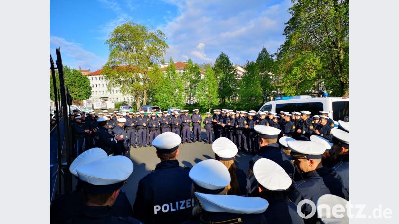 Die 19. Motorradsternfahrt in Kulmbach war der erste Einsatz für das 76. Ausbildungsseminar. Bild: Maximilian Schirmer/exb