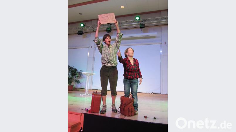 &quot;Let us wander&quot; mit Maria Siegl (links) und Barbara Strasser. Bild: aks