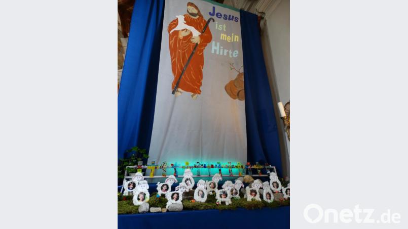 &quot;Jesus ist mein Hirte&quot;, war das Thema der Erstkommunion in Pullenreuth Bild: twg