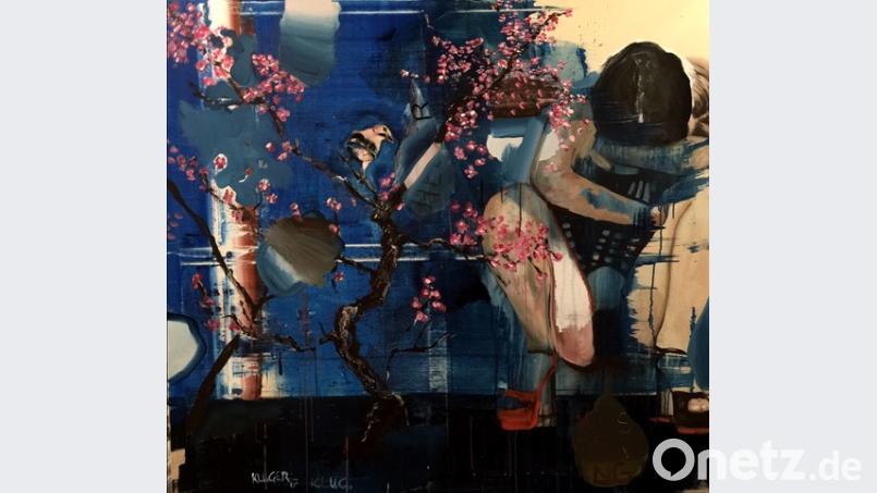 Eines der Werke von Matthias Kluger, die in Theuern zu sehen sind. Bild: exb