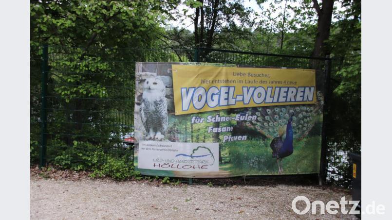 Die neuen Vogelgehege für Eulen, Störche, Fasanen und Pfauen im Wild- und Freizeitpark Höllohe wurden fertigstellt und die ersten Vögel haben sich bereits eingelebt. Gesegnet werden die Neubauten am Freitag, 24. Mai. Bild: Thomas Dobler