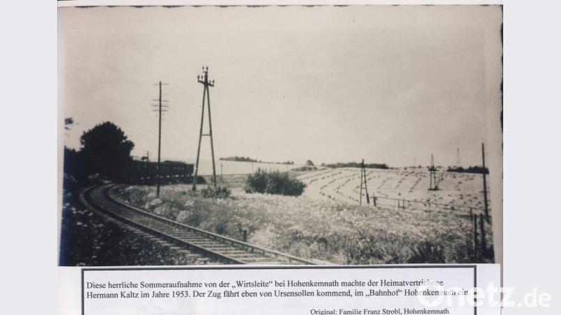 Die „Wirtsleite“ zwischen Hohenkemnath und Ursensollen stellte einst die Dampfloks vor große Herausforderungen. Bild: Hermann Kaltz, Archiv Josef Schmaußer