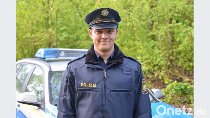 Michael Hohlweger ist Auszubildender bei der Bereitschaftspolizei in Nabburg. Bild: Hösamer