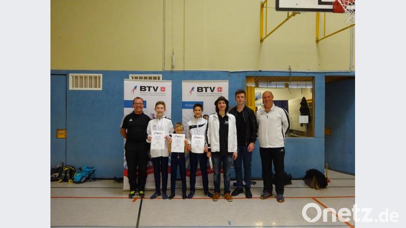 Die jungen DJK-Turner sind beim Gau-Einzelentscheid gut in Form. Bild: exb