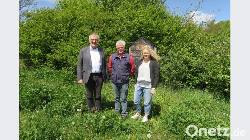 Bürgermeister Franz Mädler mit dem neuem Biodiversitätsbeauftragten Johann Schmaußer (Mitte) sowie Nina Forster vom Bauamt. Bild: ua
