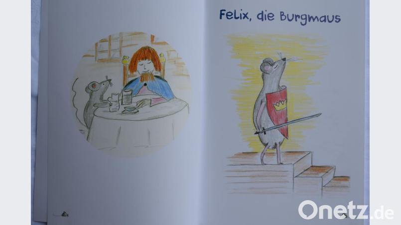 Viele Illustrationen von Maria Hirsch machen das Kinderbuch "Felix, die Burgmaus" gerade für Kinder besonders interessant. Bild: bnr