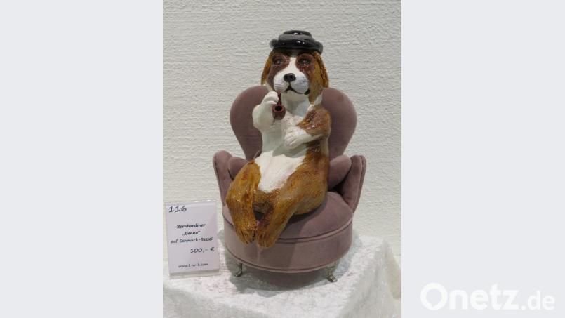 Susanne Mudra stellt auch lustige Tierpastiken her. Bild: ubb