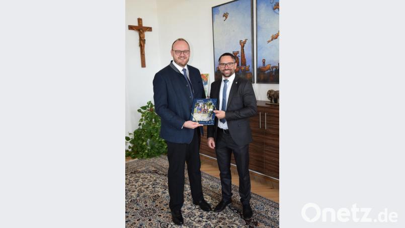 Landrat Andreas Meier (links) und Polizeioberrat Jürgen Dodell. Bild: exb